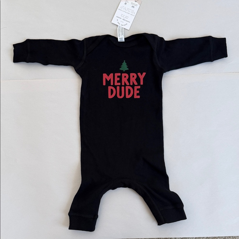 NWT! 6 months Rabbit Skins Holiday Onesie.